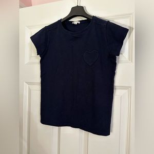 Girls Crewcuts heart pocket shirt